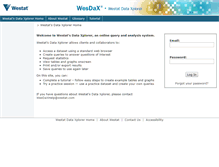 Tablet Screenshot of olapdemo.westat.com